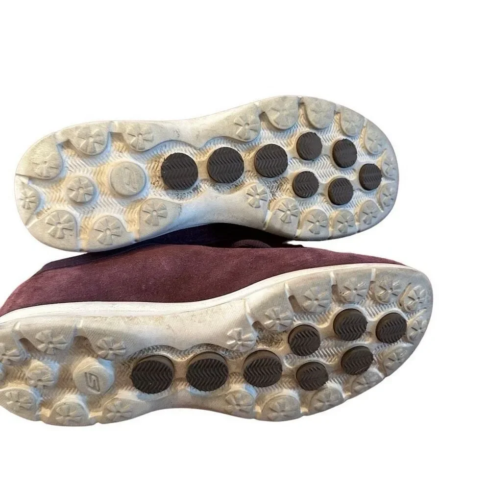 Sketchers maroon tennis shoes- size 8
